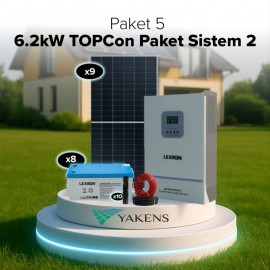 Büyük Ev Paketi Topcon Monokristalli Bağ Evi Hazır Solar (Paket 5) Lexron